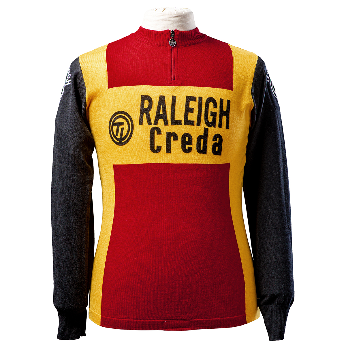 Op tijd spoel Broek Vintage cycling Jersey - Raleigh creda Team - Magliamo