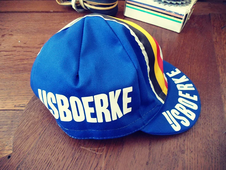 Casquette cycliste vintage équipe Ijsboerke – Image 2
