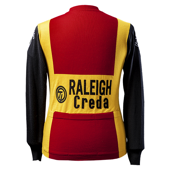 Raleigh woolen long sleeve cycling jersey Zoetemelk TI-raleigh