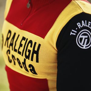 Maillot raleigh laine mérinos cyclisme Zoetemelk Merckx Hinault