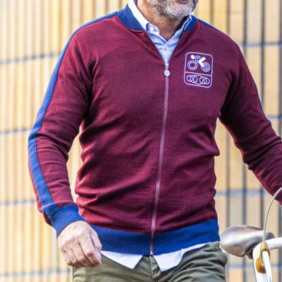 Ciclamino Merino Wool track top