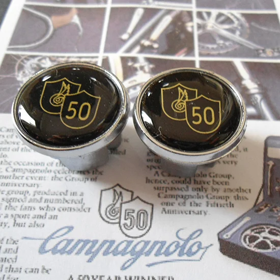 Campagnolo 50th anniversary handlebar end plugs